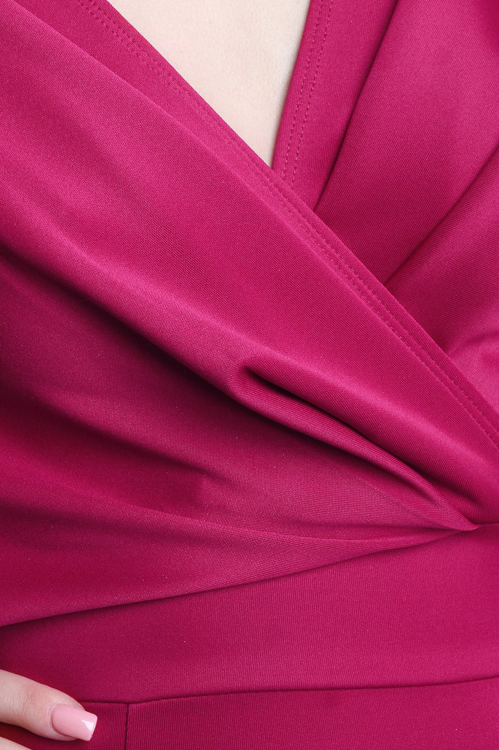 V-Neck Dolman Sleeve Mermaid Flare Maxi Dress