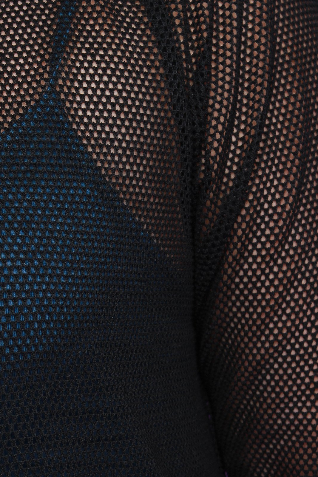 Semi-Sheer Fishnet Maxi Cardigan