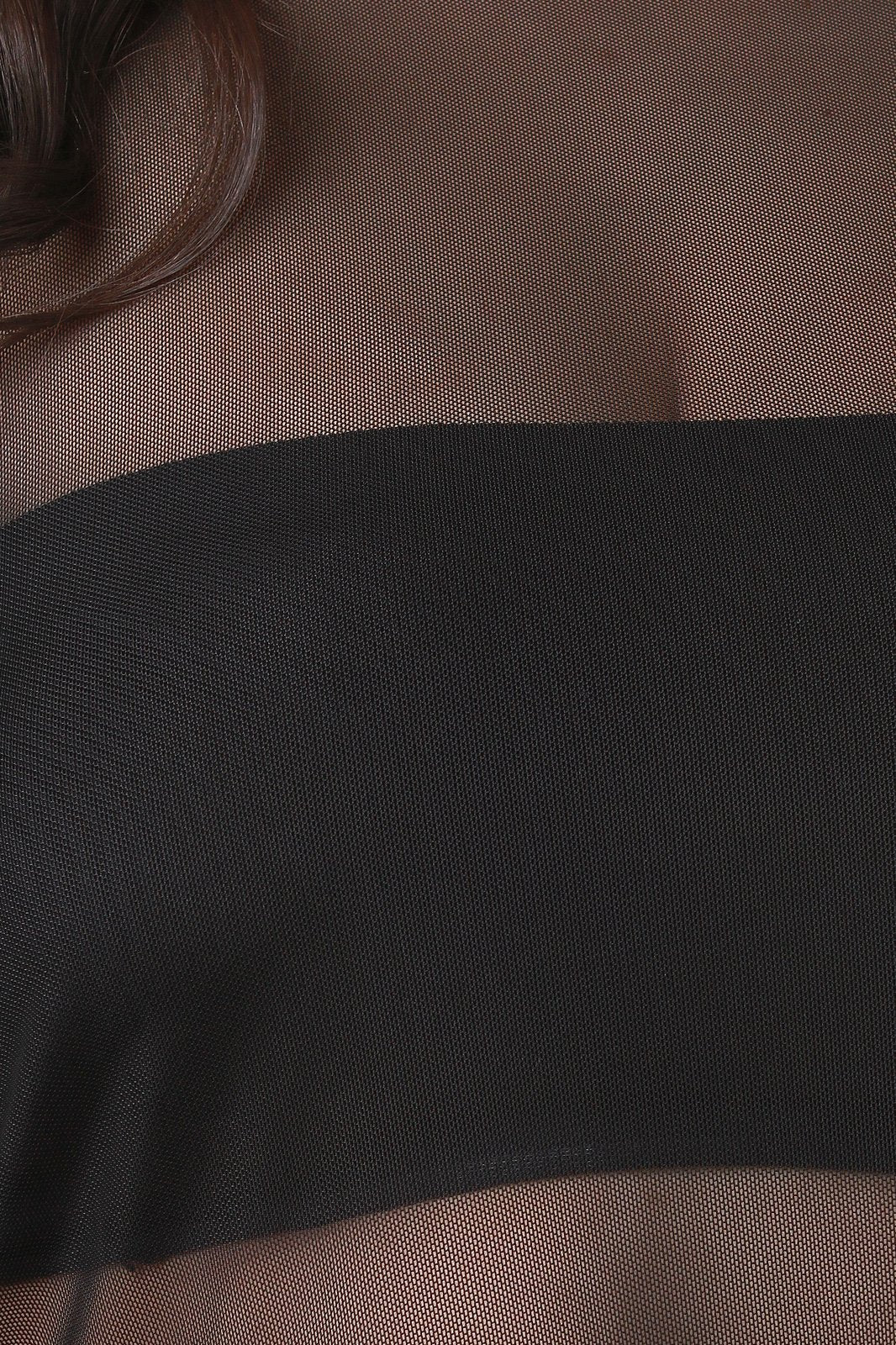 Semi-Sheer Mesh High-Low Top