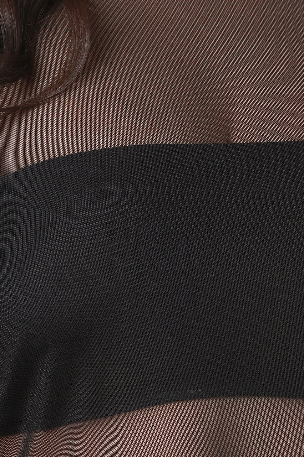 Semi-Sheer Mesh High-Low Top