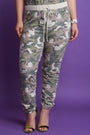 Distressed Camouflage High Waisted Jogger Pants - NoveltyOne
