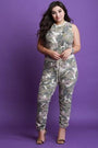 Distressed Camouflage High Waisted Jogger Pants - NoveltyOne
