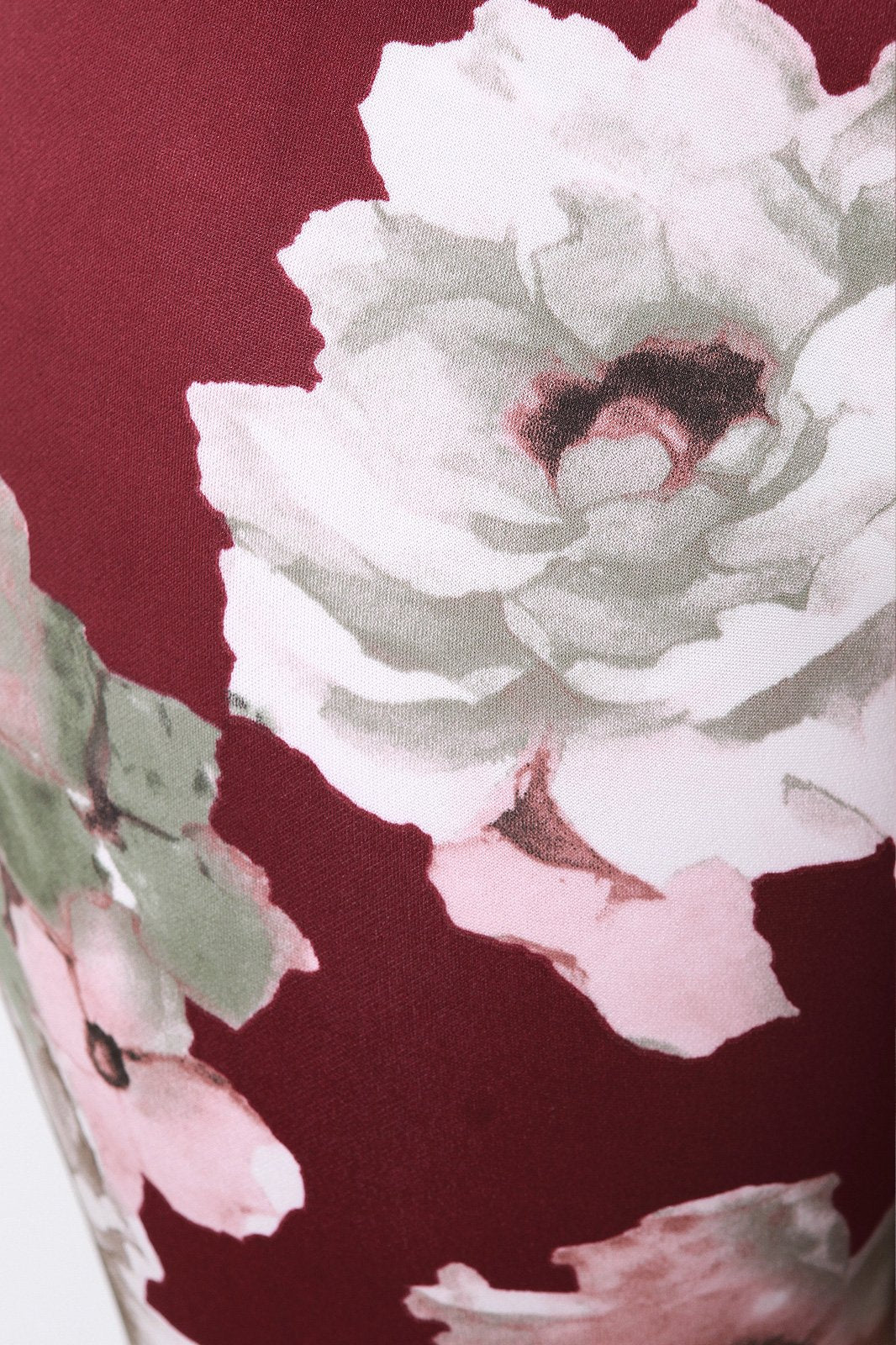 Peplum Flare Floral Pants