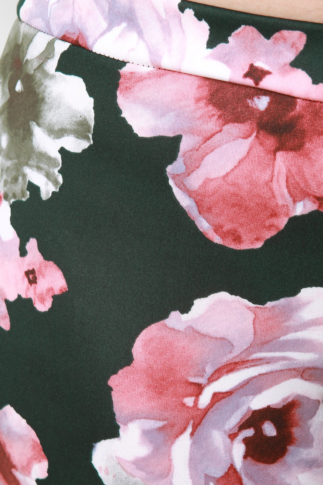 Peplum Flare Floral Pants