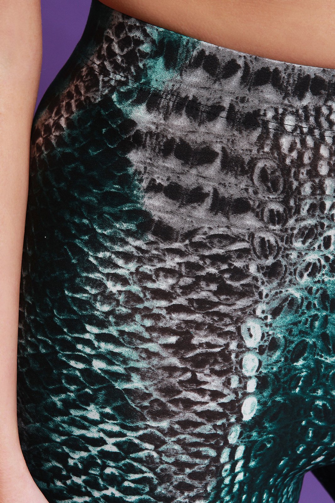 Python Print Bandeau With Leggings Two Piece Set