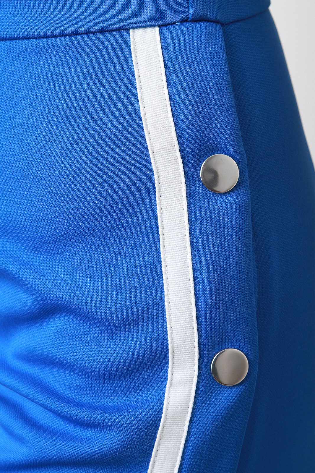 Sleeveless Striped Snap Buttons Flared Legs Jumpsuit