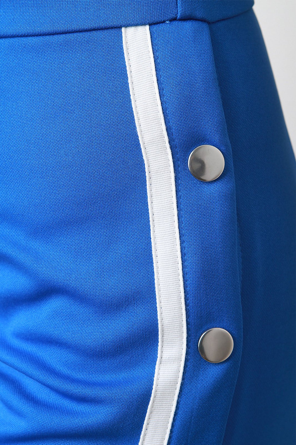 Sleeveless Striped Snap Buttons Flared Legs Jumpsuit