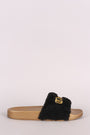 Thug Life Faux Fur Slide Sandal