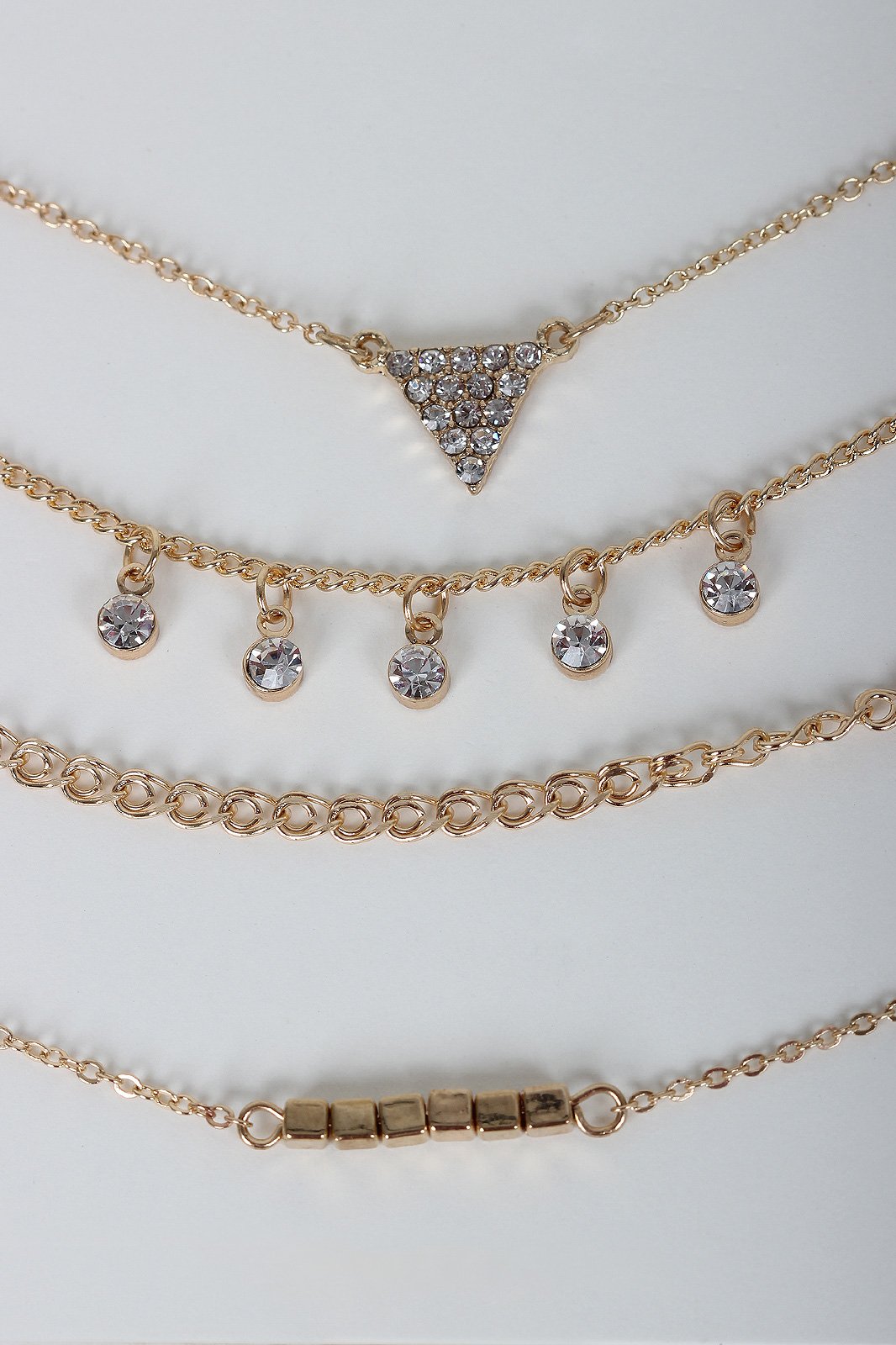 Rhinestone Chain Bracelet Set