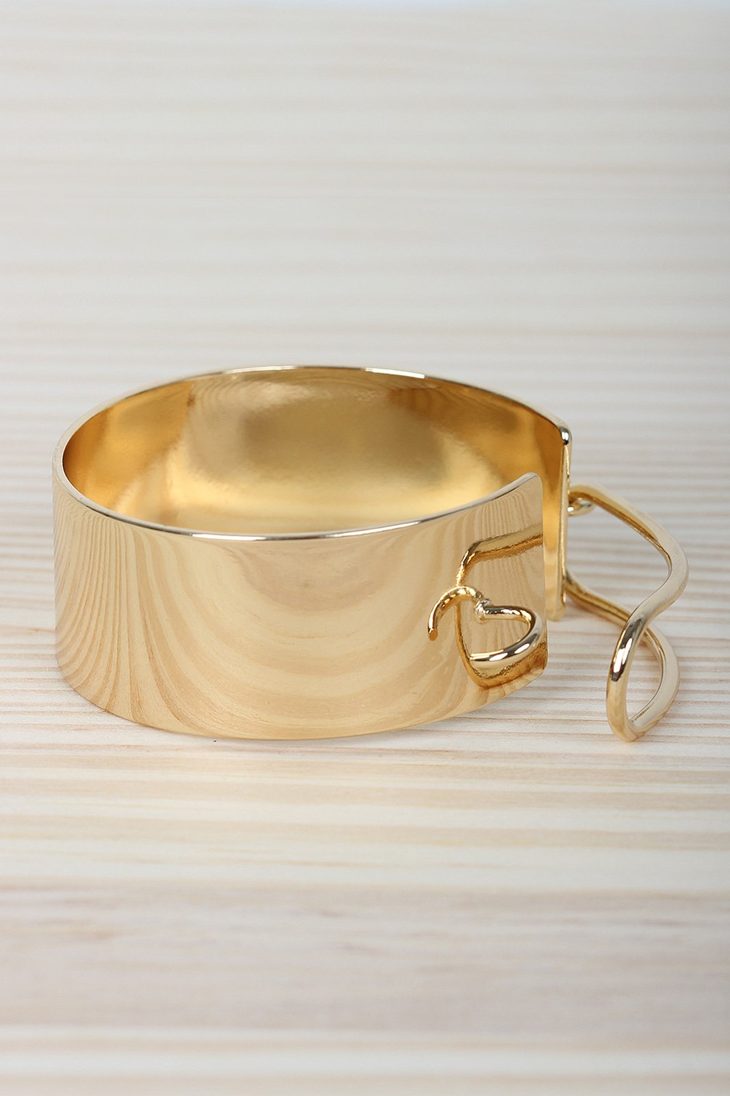 Hollow Latch Cuff Bracelet