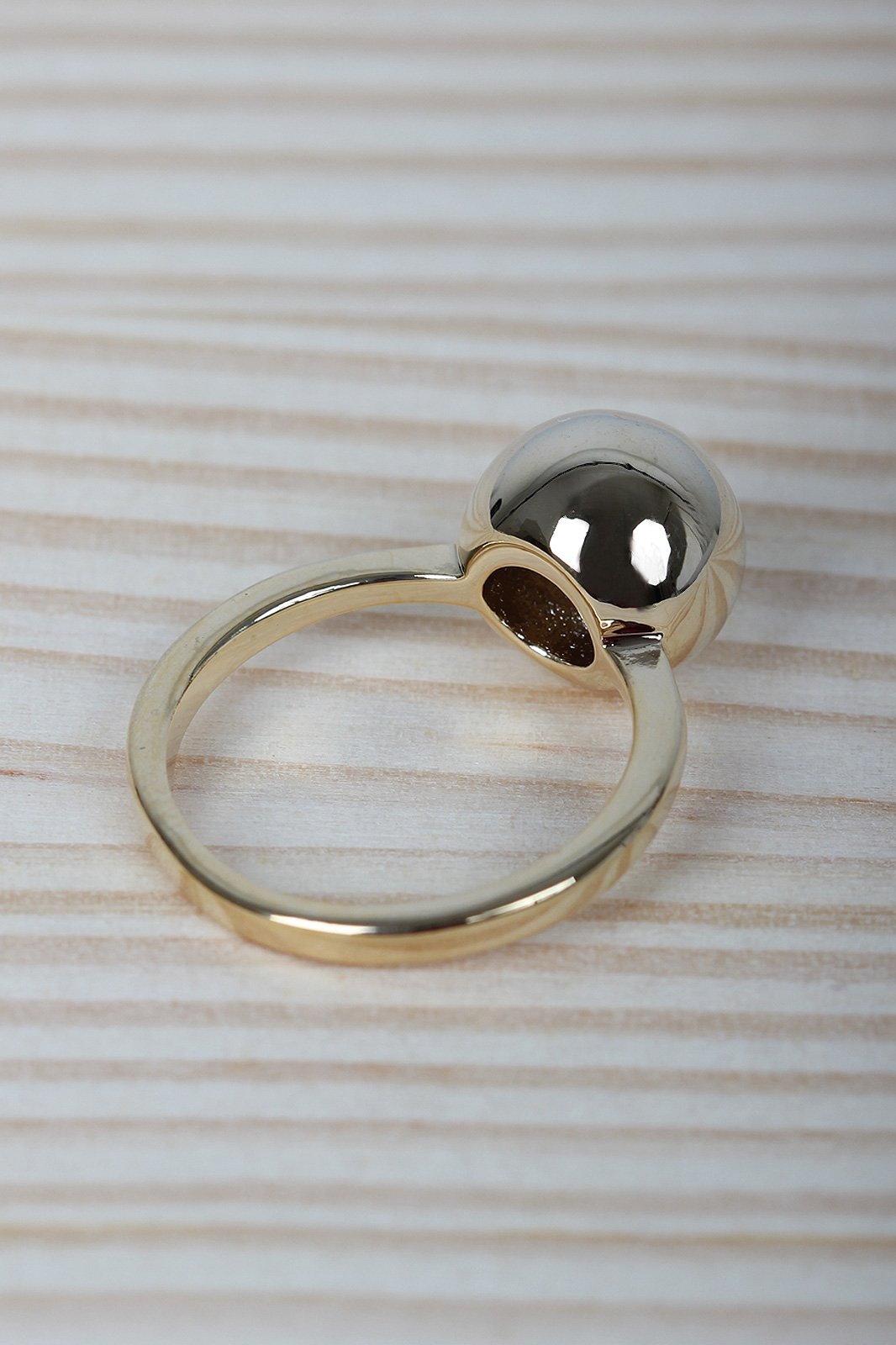 Polished Sphere Ball Ring