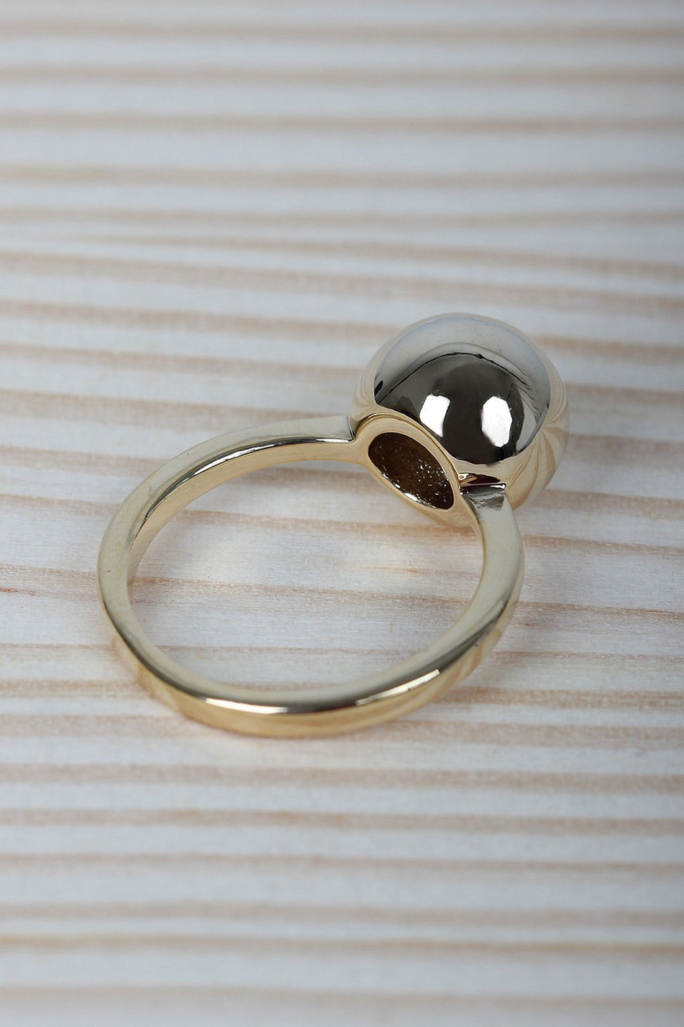 Polished Sphere Ball Ring