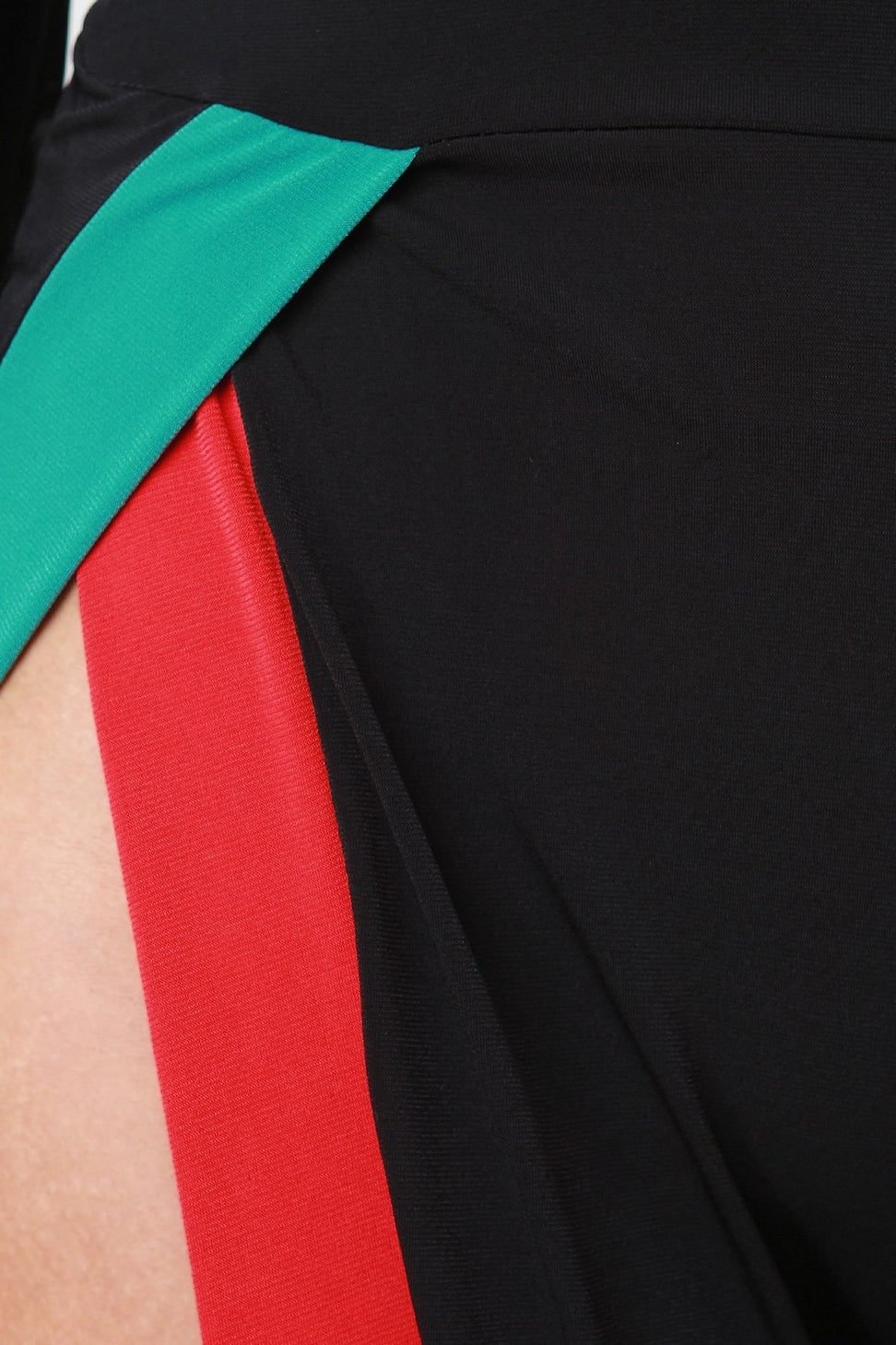 Surplice Colorblock Side Slit Jumpsuit