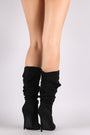 Liliana Suede Slouchy Pointy Toe Stiletto Boots - NoveltyOne