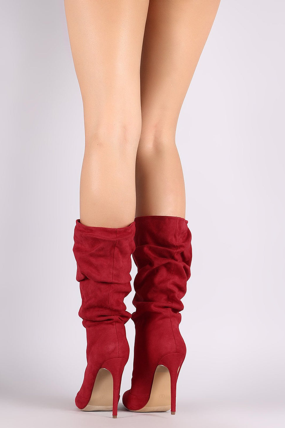 Liliana Suede Slouchy Pointy Toe Stiletto Boots - NoveltyOne
