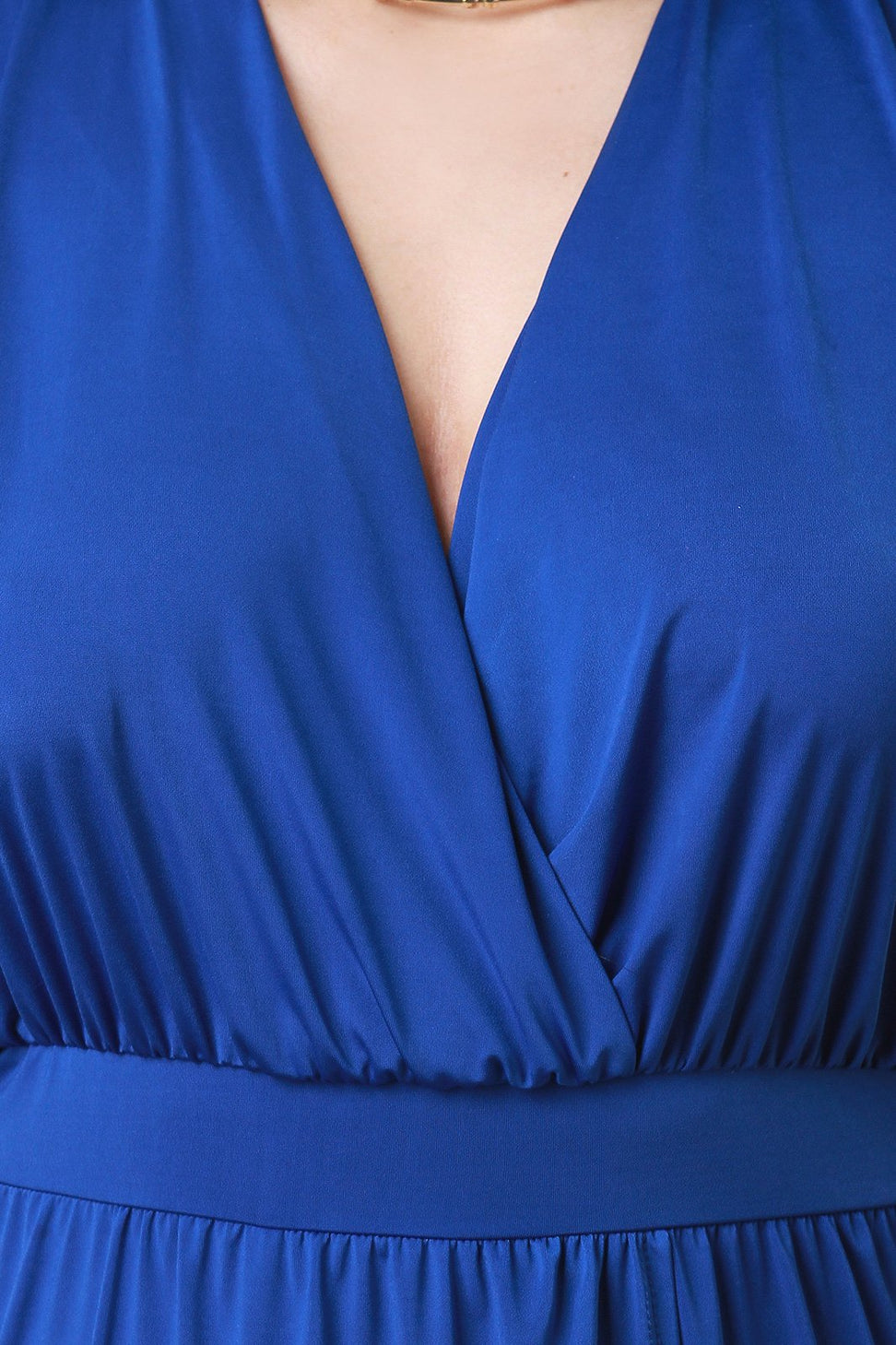 Surplice Slit Maxi Dress