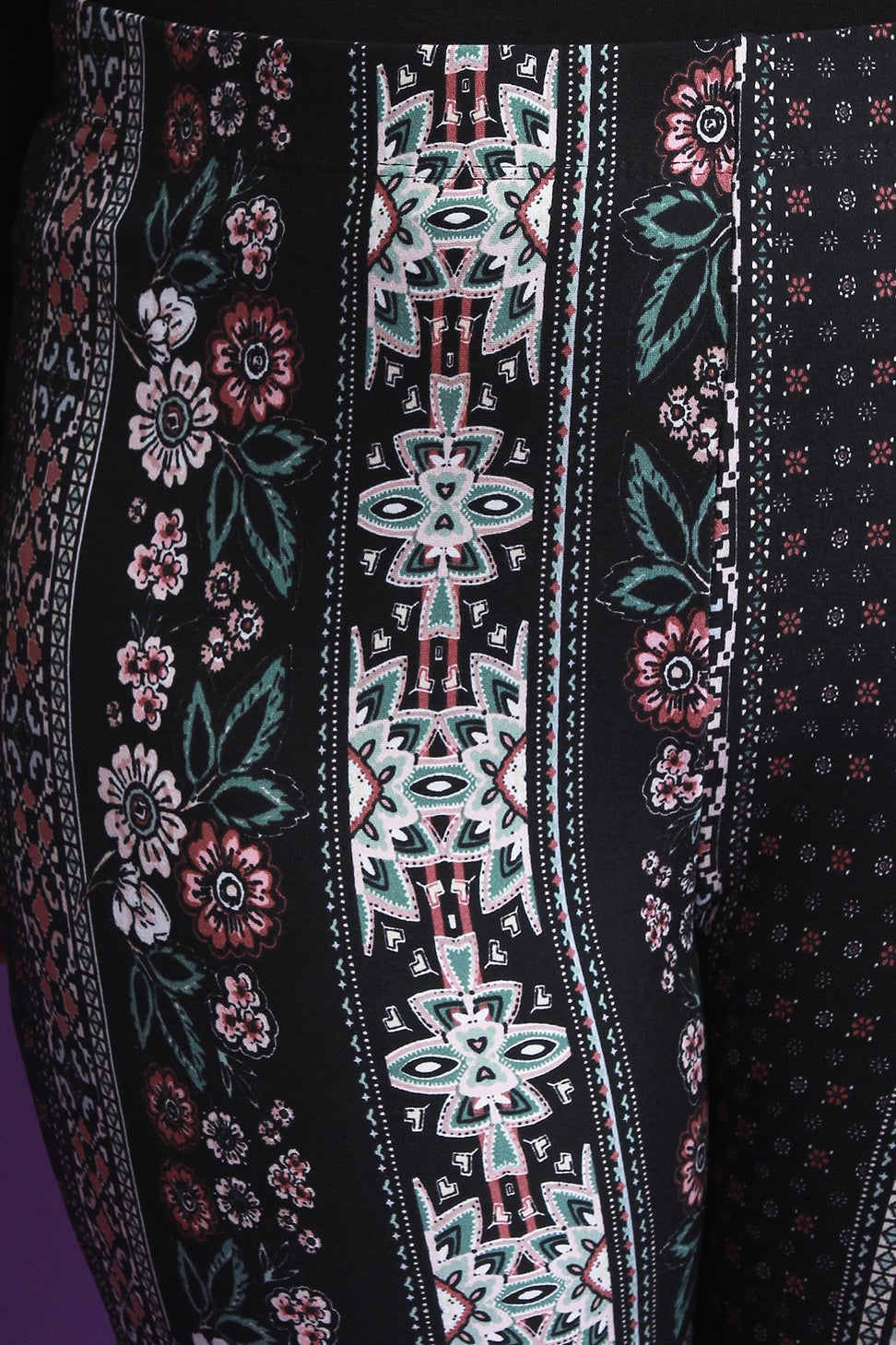 Bohemian Print Flare Pants