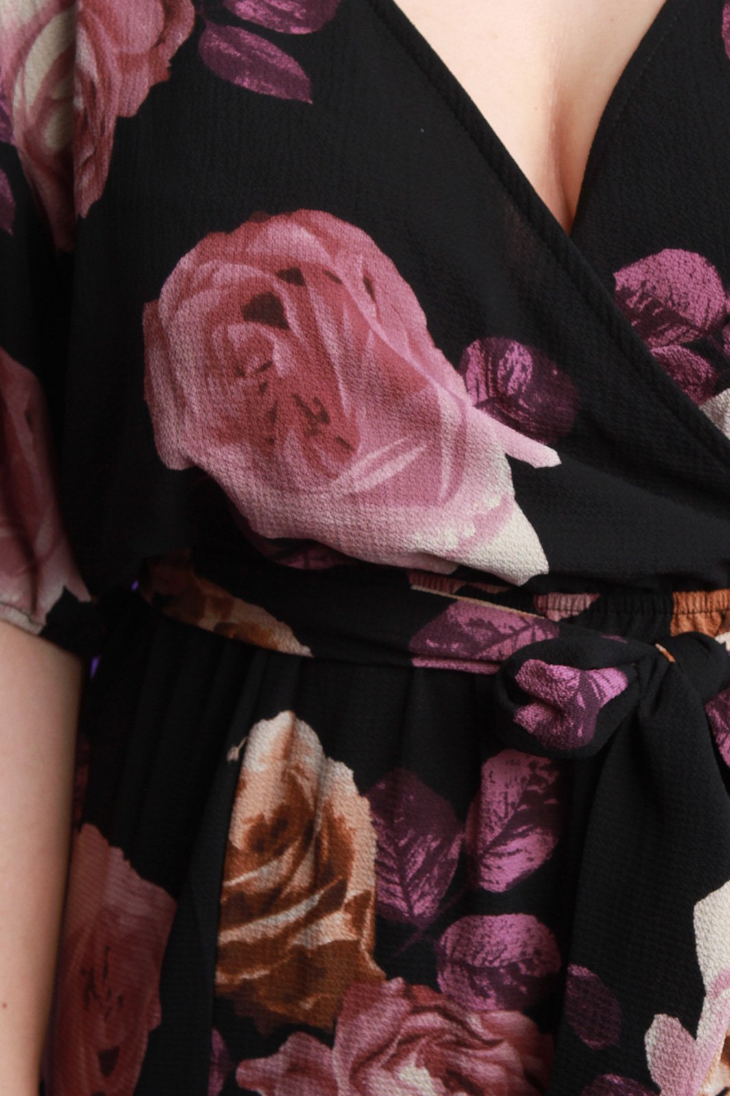 Floral M-Slit Surplice Maxi Dress