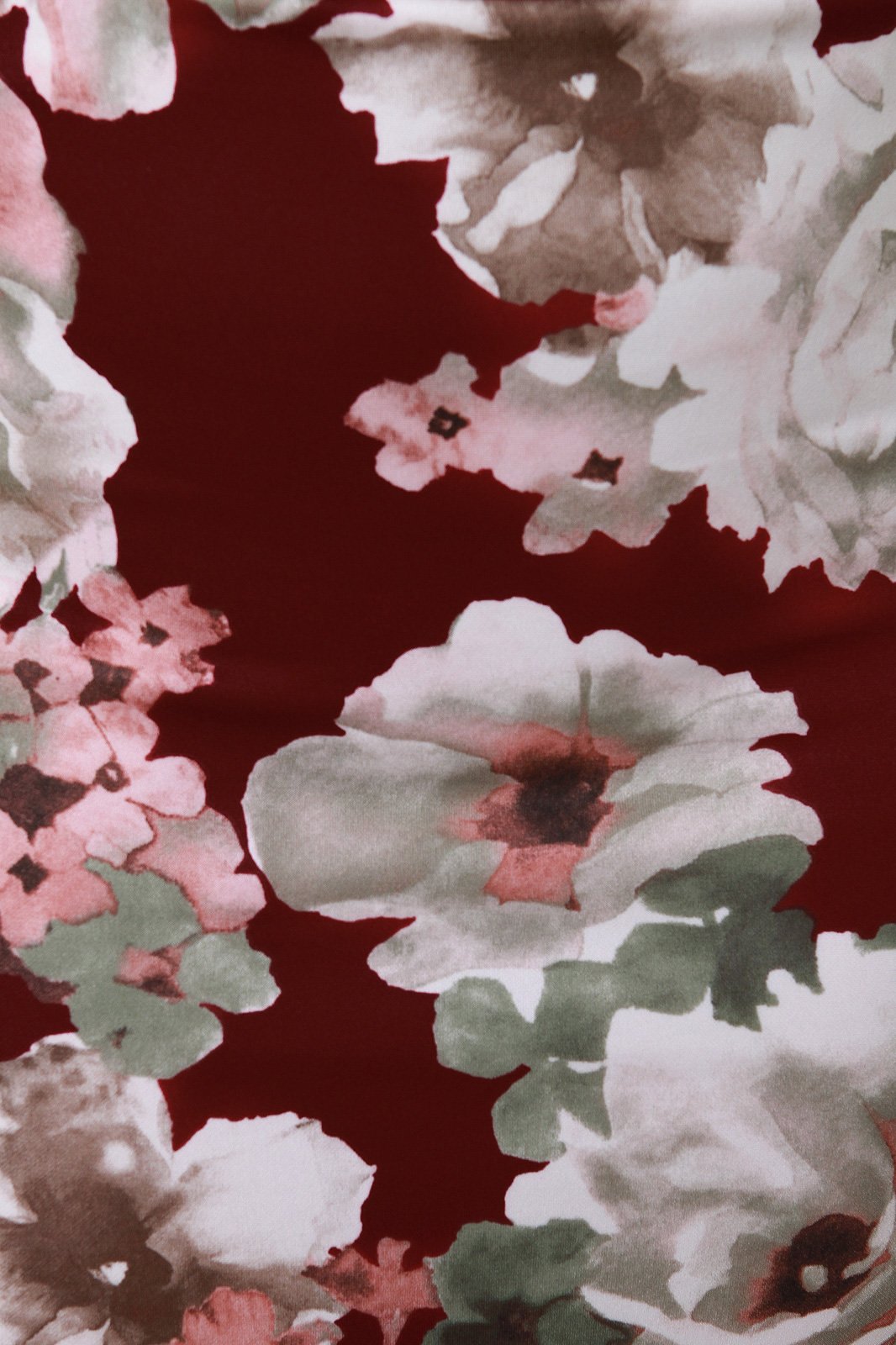 Floral High Waisted Peplum High Low Skirt