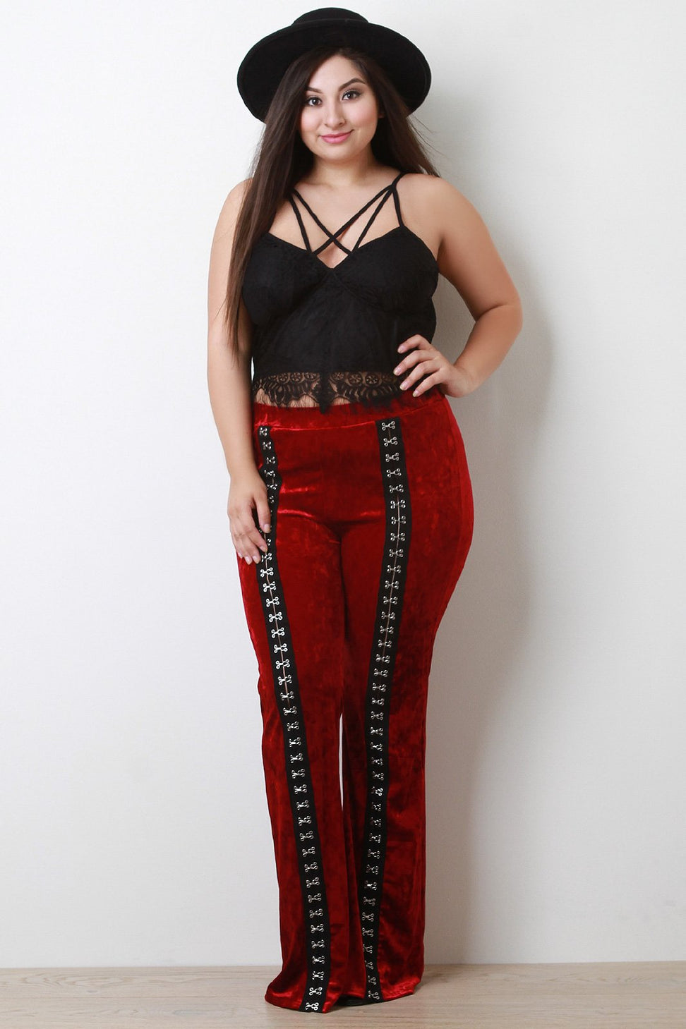 Eyelash Lace Mesh Strappy Bralette Crop Top