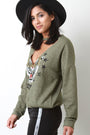 Terry Cloth Wild Tiger Sweater Top