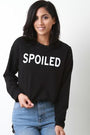 Raw Edge Spoiled Sweater Top