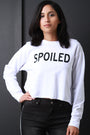Raw Edge Spoiled Sweater Top
