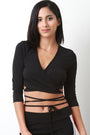 Surplice Wrap Crop Top