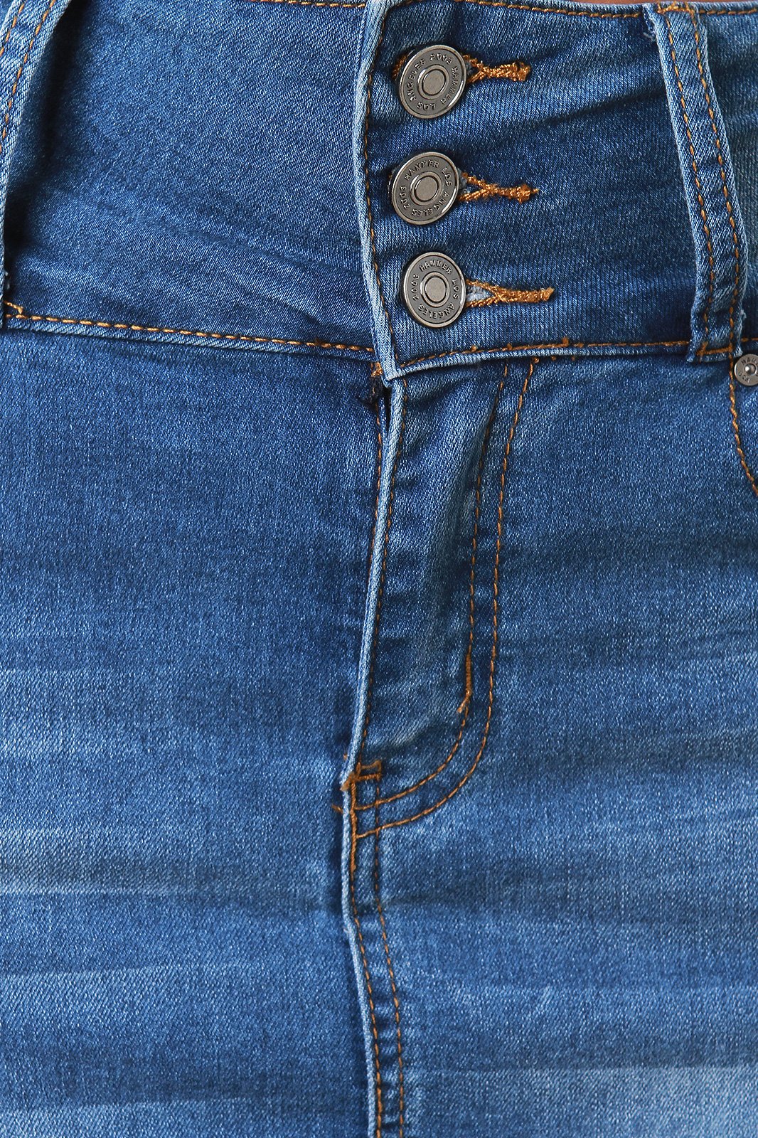 High Waisted Pencil Denim Skirt