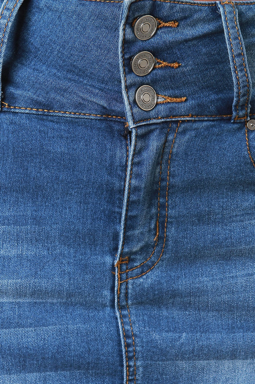 High Waisted Pencil Denim Skirt