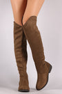 Qupid Suede Riding Knee High Boots