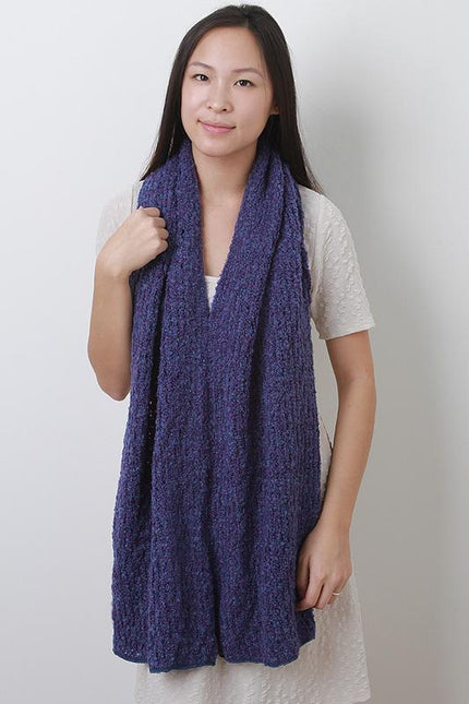 Loose Marled Knit Shawl Scarf - NoveltyOne