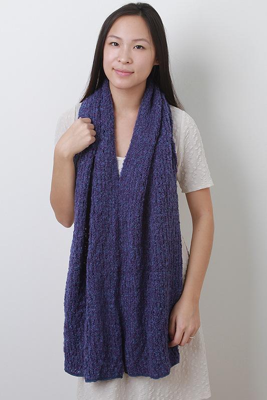Loose Marled Knit Shawl Scarf - NoveltyOne