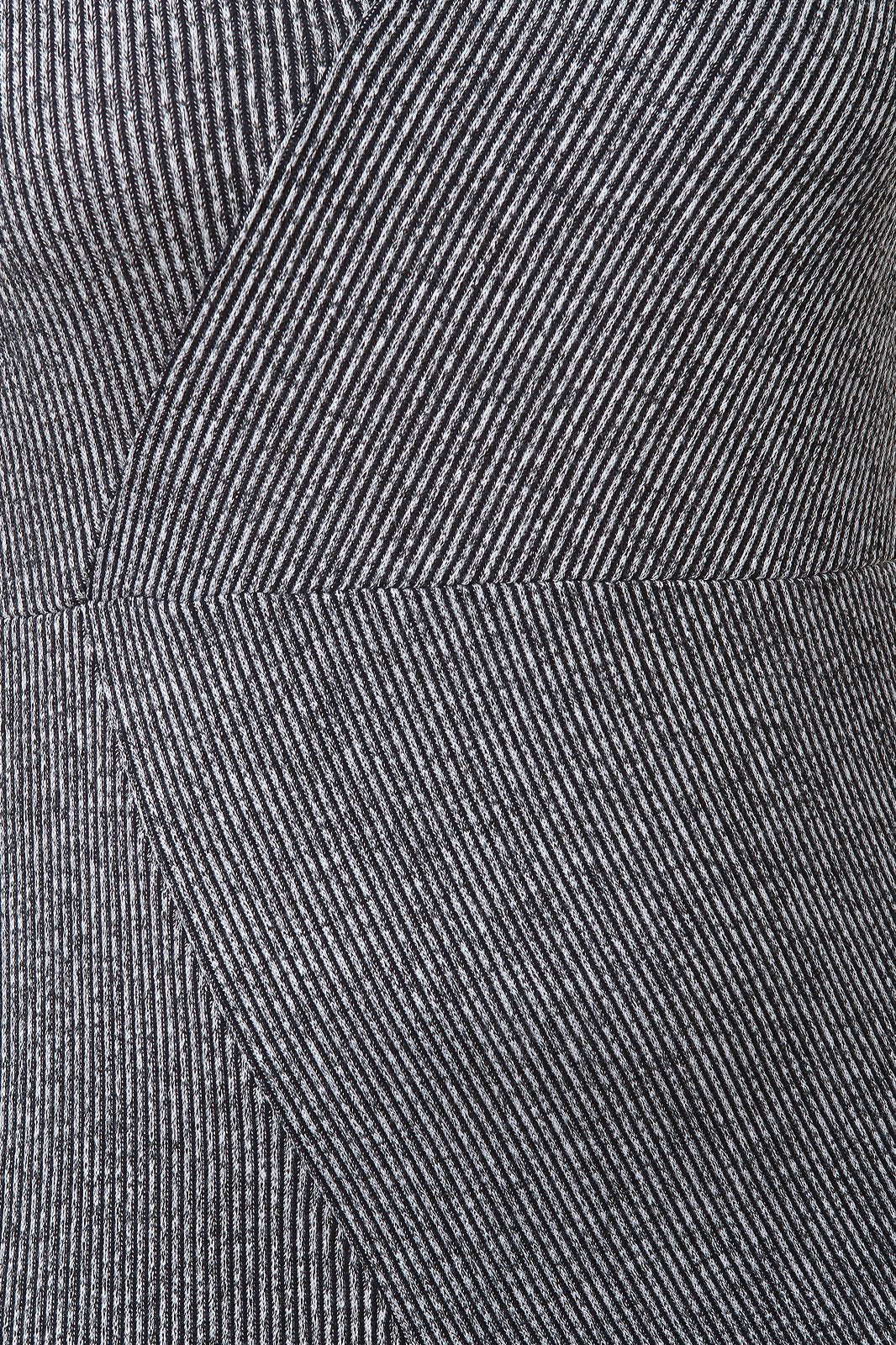 Ribbed Knit Keyhole Mock Neck Envelope Midi Dress