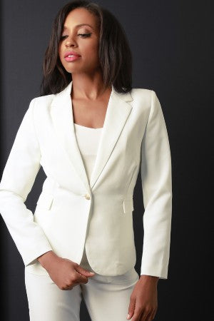 Textured Knit Blazer Jacket