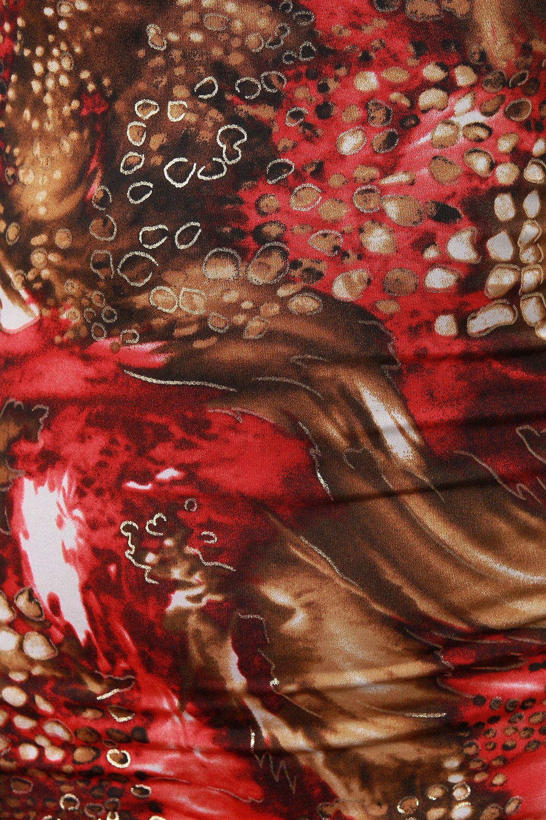 Printed Off The Shoulder Long Sleeve Midi Dress