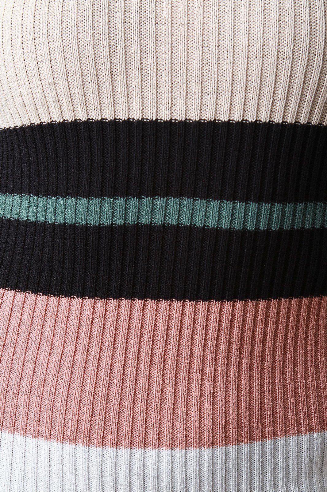 Striped Knit Long Sleeve Bodycon Maxi Dress