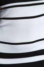 Striped Knit Tube Midi Dress