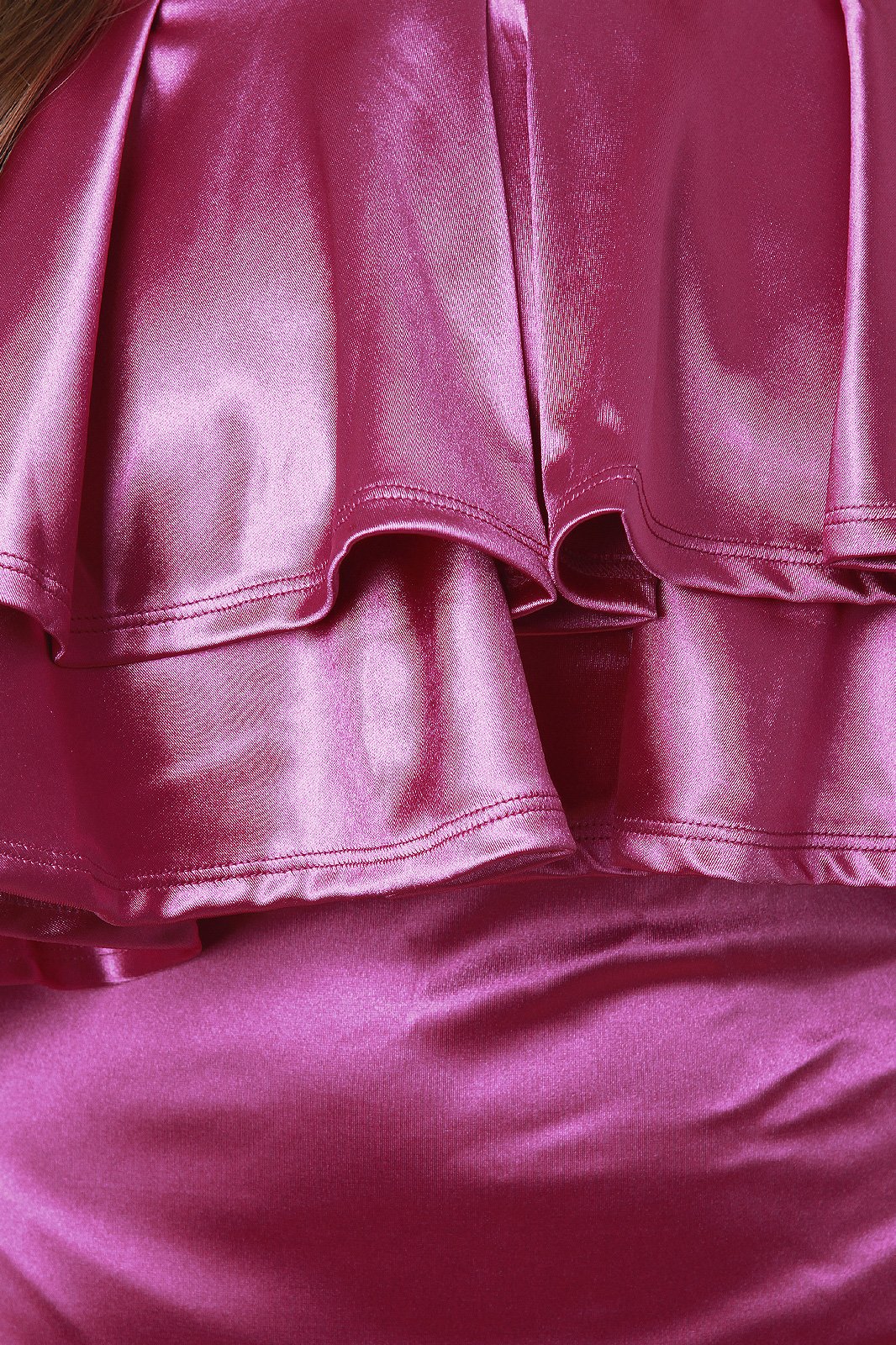 Tier Ruffle Off-The-Shoulder Bodycon Midi Dress