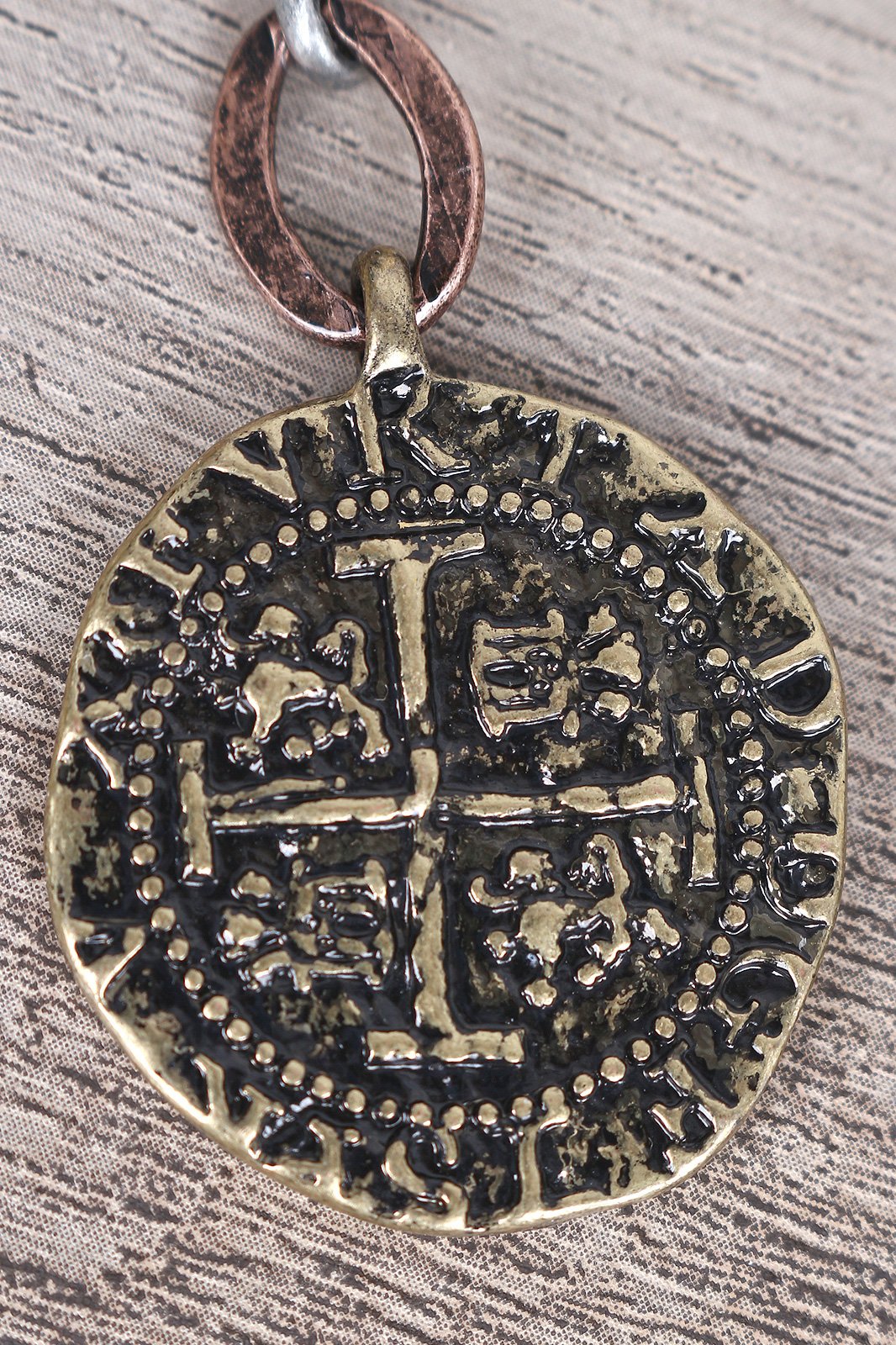 Ancient Etched Coin Earrings