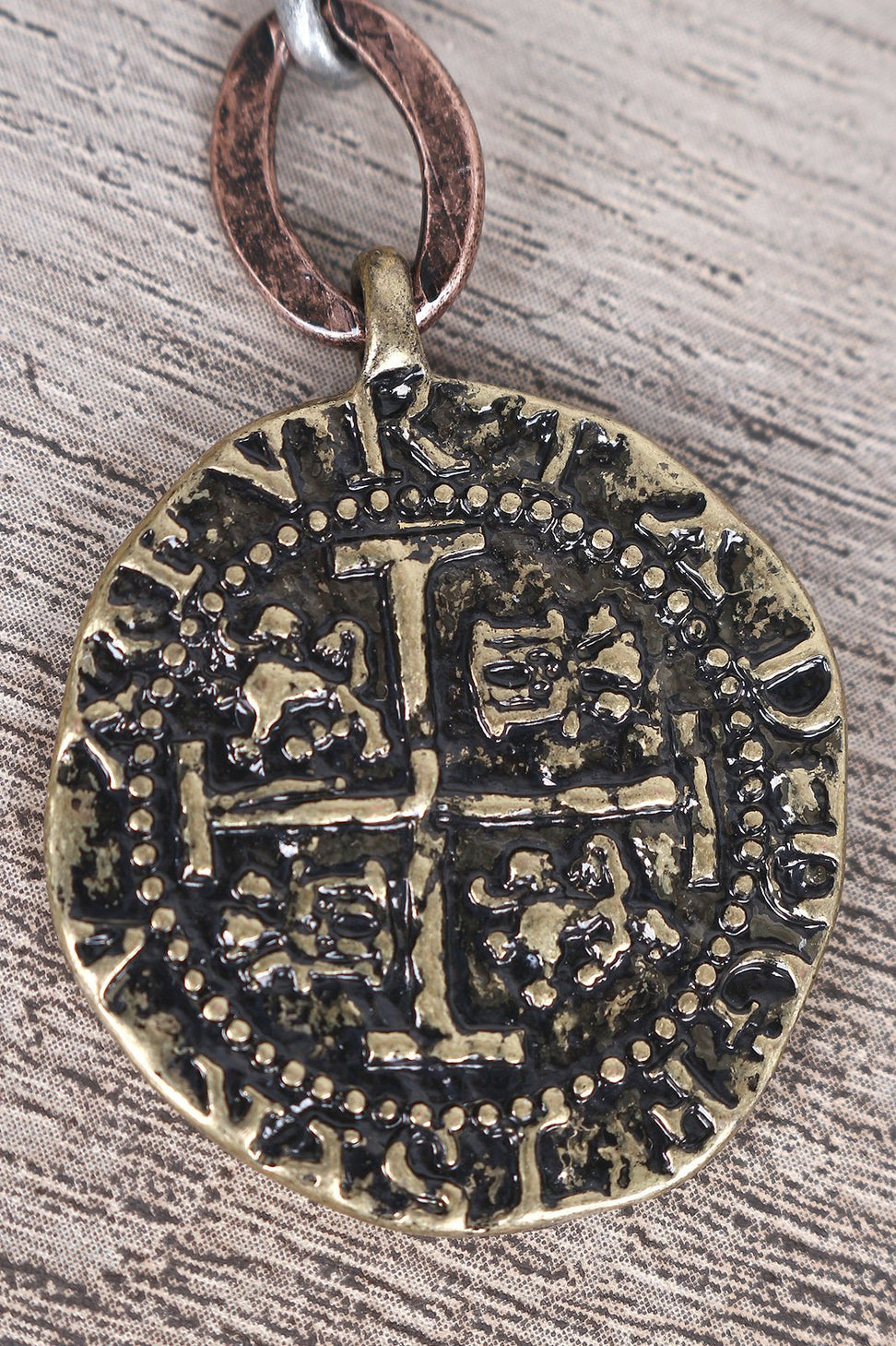 Ancient Etched Coin Earrings