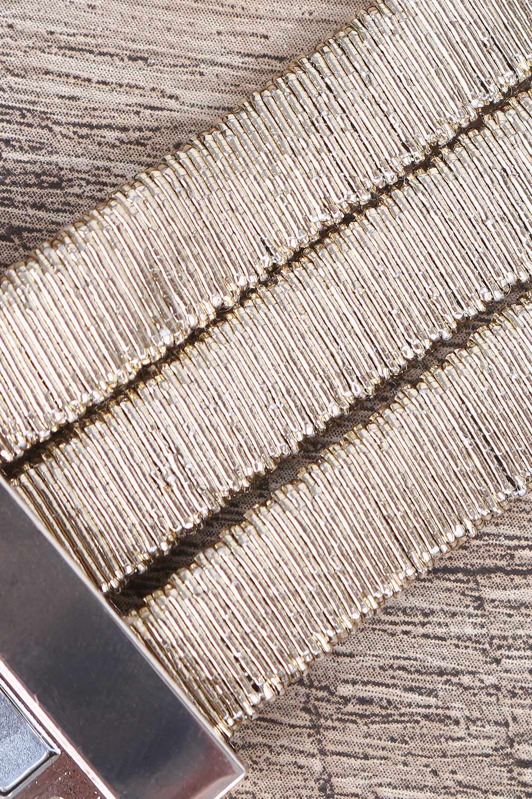 Three Banded Metallic Wire Wrapped Bracelet