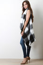 Lumberjack Plaid Sleeveless Cardigan Vest