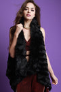 Quilted Faux Fur Vest