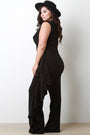 Ruffle Sides Wide Leg Jumpsuit