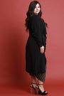 Self-Tie Long Sleeve Maxi Cardigan