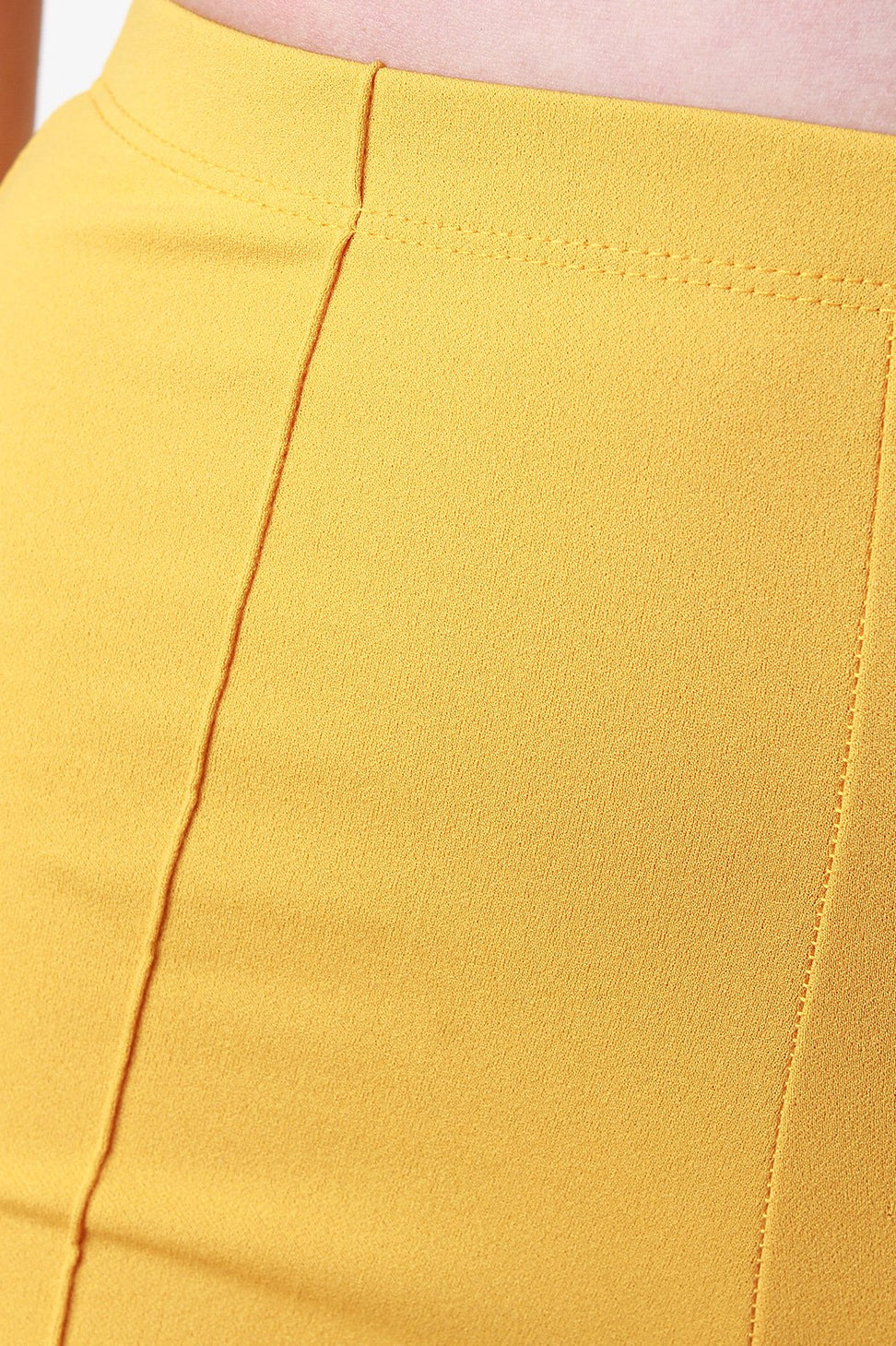 Ruffle Crepe Bell Pants