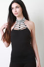 Gem Studded Strappy Choker Top - NoveltyOne