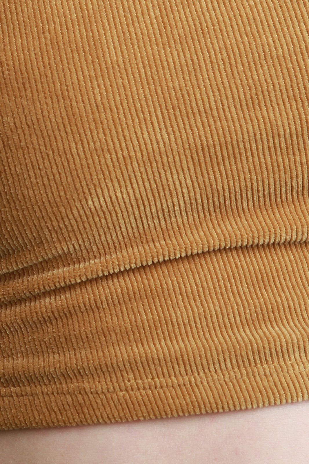 Corduroy Crop Top and Flared Pants Set