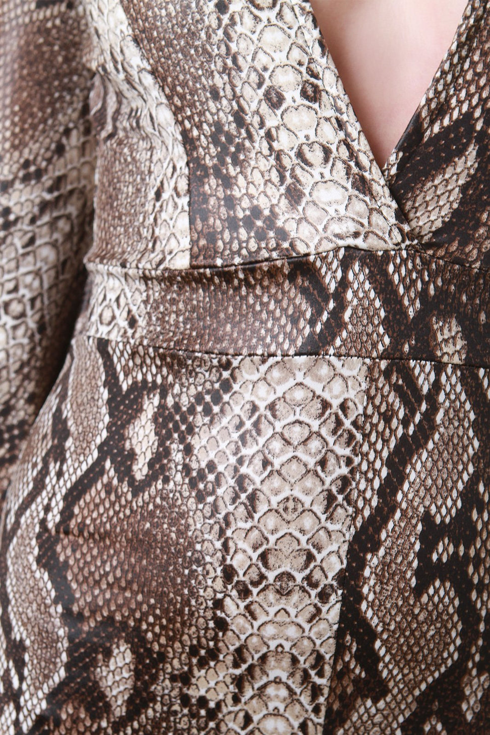 Python Print Long Kimono Sleeve Jumpsuit